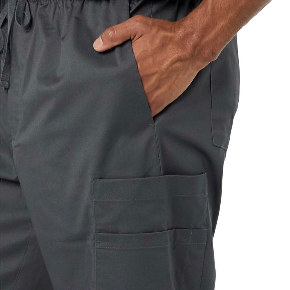 Amazon Essentials Men's Elastic Drawstring Waist Scrub Pant Medium NWOT - Picture 4 of 10